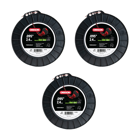 Oregon 24-195 TerraMax .095" Diameter String Trimmer Line, 3lb Spool