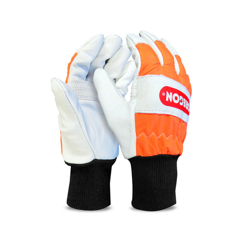 Oregon 91305L Chainsaw Left-Hand Protection Leather Gloves Large (Size 10)