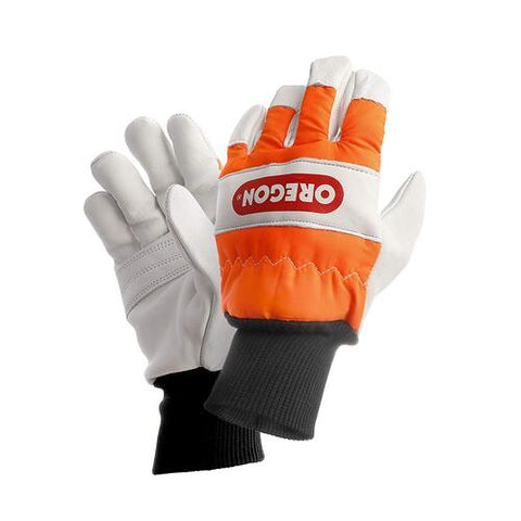 Oregon 91305L Chainsaw Left-Hand Protection Leather Gloves Large (Size 10)