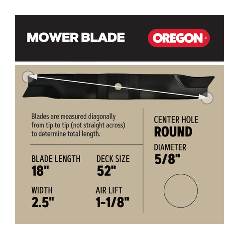 Oregon 99-638 Replacement Blades for 52" Ariens 09659100