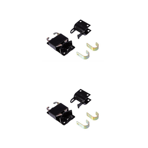 2 Pack speeco s16100700 two way lockable gate latch for metal gates with 1 1 4" to 1 1 2" diameter black genuine oem