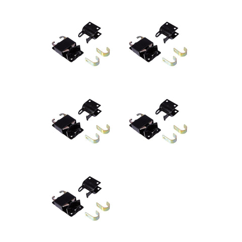 5 Pack speeco s16100700 two way lockable gate latch for metal gates with 1 1 4" to 1 1 2" diameter black genuine oem