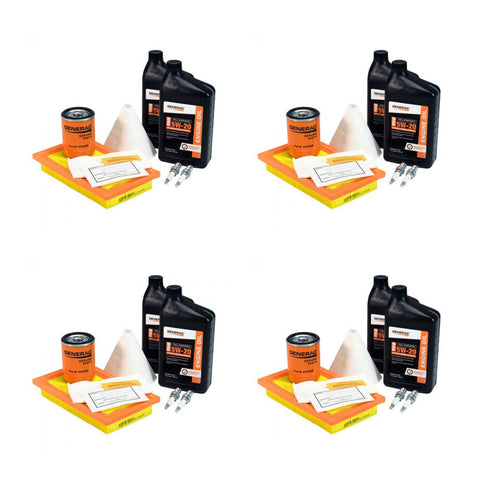 4 Pack generac a0002074712 generac maintenance kit with proprietary 5w 20 synthetic oil for 20kw €“ 26w air cooled generators genuine oem