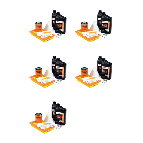 5 Pack generac a0002074712 generac maintenance kit with proprietary 5w 20 synthetic oil for 20kw €“ 26w air cooled generators genuine oem