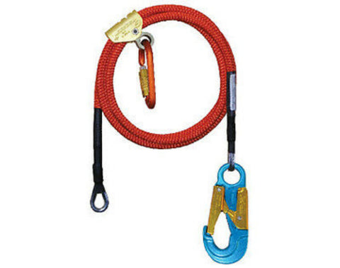 75191 - 8' Steel Wire Core Lanyard (Flipline) 1/2" Kit - Spyder