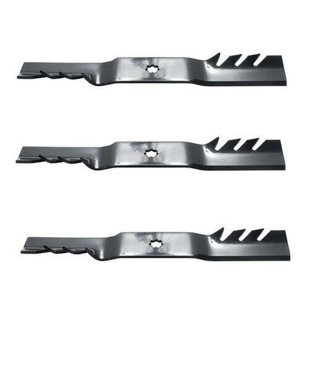 3PK Oregon 92-616 Gator G3 Blade 17" replaces John Deere AM137757 AM137758