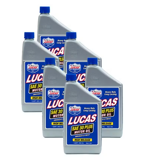 6PK Case Lucas Oil 10053 SAE 30W Plus Engine Oil Same As Kohler 25 357 02-S