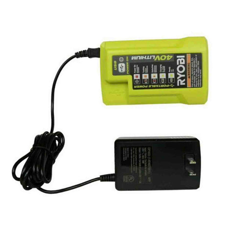 Homelite Ryobi 140407001 Genuine OEM Replacement 40V Lithium Battery Charger