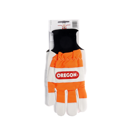 Oregon 91305M Chainsaw Left-Hand Protection Leather Gloves Medium (Size 9)