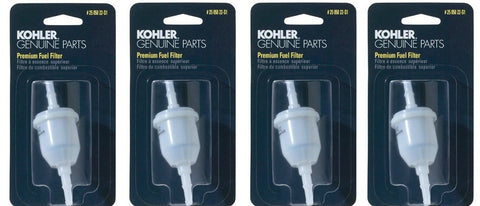 4 Pack Kohler 25 050 22-S1 Genuine OEM Packaged Fuel Filter 2505022 2505022-S