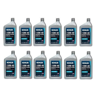 Kohler Part Number 25 357 70-S Genuine OEM Case 10W40 Synthetic Blend Engine Oil