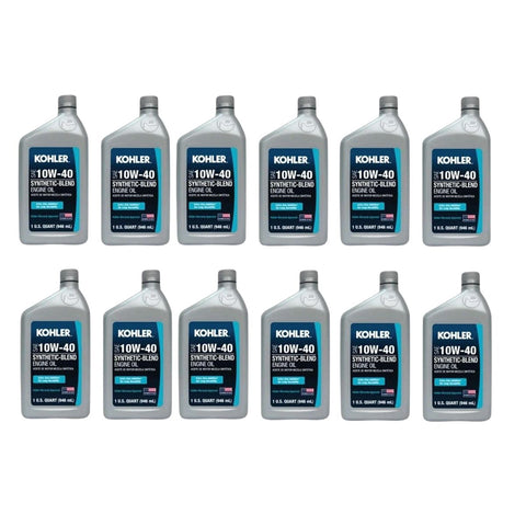 Kohler Part Number 25 357 70-S Genuine OEM Case 10W40 Synthetic Blend Engine Oil