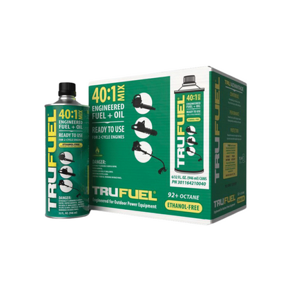 6 Pack TruFuel 6525538 2-Cycle 40:1, 32oz Pre-Blended Fuel for OPE