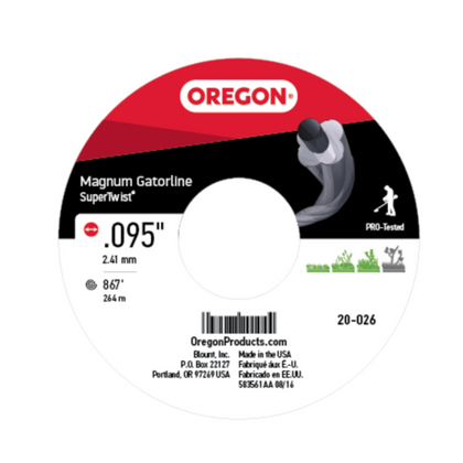Oregon 20-026 Gatorline Magnum SuperTwist .095 3LB SPOOL 867 FEET