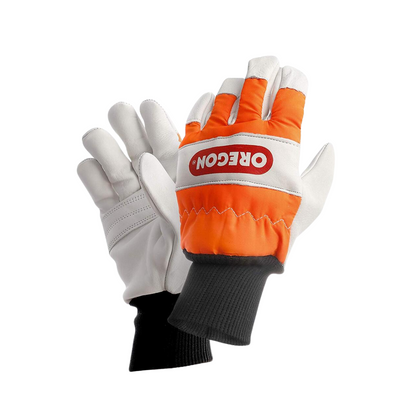 Oregon 91305M Chainsaw Left-Hand Protection Leather Gloves Medium (Size 9)