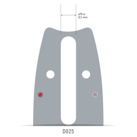 Oregon 203RNDD025 PowerCut Guide Bar 20" fits Stihl