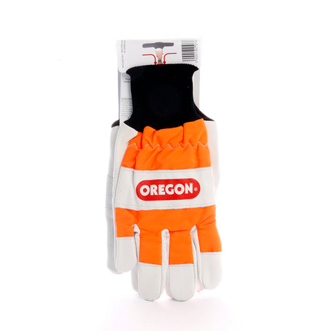 Oregon 91305L Chainsaw Left-Hand Protection Leather Gloves Large (Size 10)