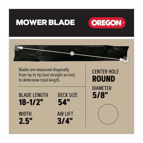 Oregon 92-752 Replacement Blades for 54" Hustler 607562