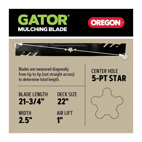 Oregon 95-079 Replacement Blades for 22" Husqvarna 581694301, 580244002