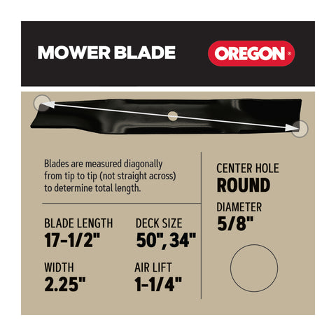 Oregon 96-750 Replacement Blades for 34" / 50" Exmark 142-6453-S