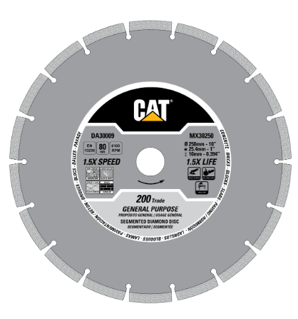 Cat® 200 Trade Segmented General Purpose Diamond Blade 4" - 105mm