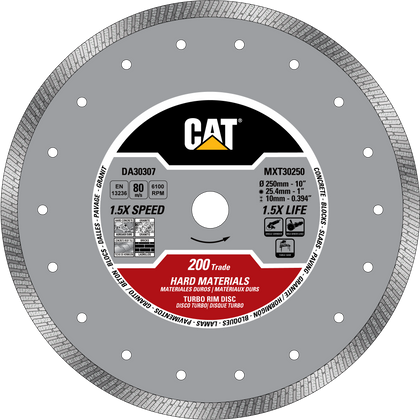 Cat® 200 Trade Turbo Hard Materials Diamond Blade 9" - 230mm