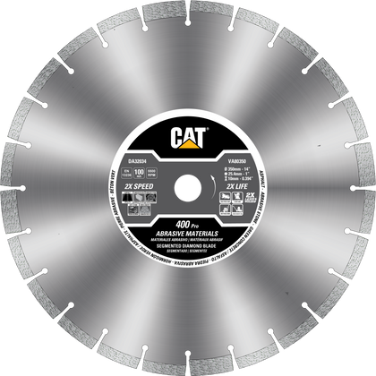Cat® 400 Pro Laser Welded Narrow Gullet Asphalt Diamond Blade 14" - 350mm
