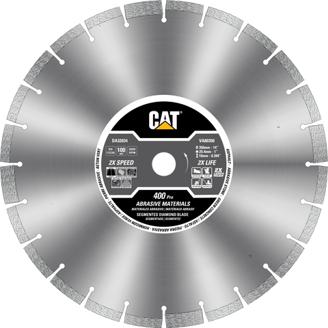 Cat® 400 Pro Laser Welded Narrow Gullet Asphalt Diamond Blade 14" - 350mm