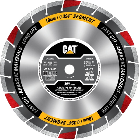 Cat® 300 Trade Segmented Abrasive Materials Diamond Blade 14" - 350mm