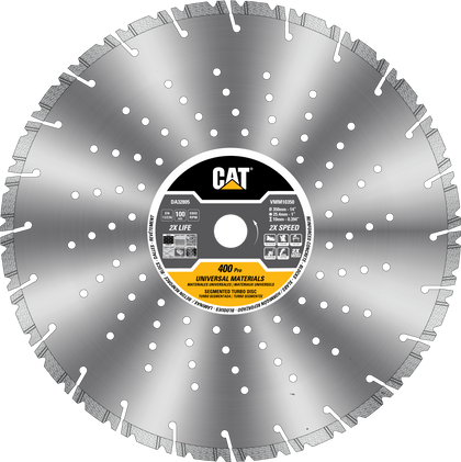 Cat® 400 Pro 10mm Laser Welded Hard & Multi Materials Diamond Blade 14" - 350mm