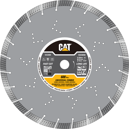 Cat® 600 Pro Segmented Turbo Universal Diamond Blade 9" - 230mm