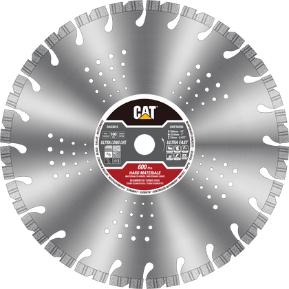 Cat® 600 Pro Segmented Laser Welded Hard Materials Diamond Blade 14" - 350mm