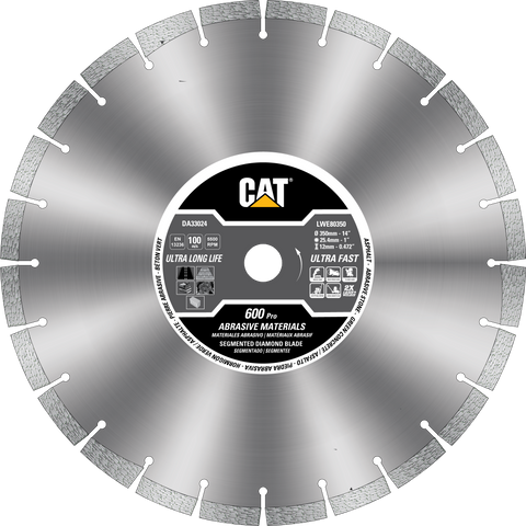 Cat® 600 Pro Segmented Laser Welded Asphalt Diamond Blade 14" - 350mm