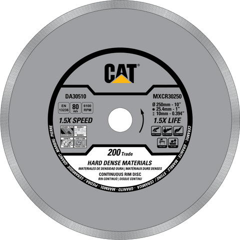 Cat® 200 Trade Continuous Rim Ceramic / Porcelain Tiles Diamond Blade 4" - 105mm