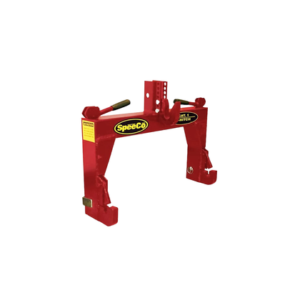 Speeco S14116010 Genuine OEM 3-Point Red Tractor Quick Hitch - Category 1 2000 lb
