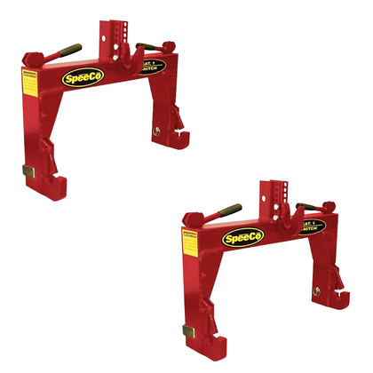 Speeco S14116010 Genuine OEM 3-Point Red Tractor Quick Hitch - Category 1 2000 lb