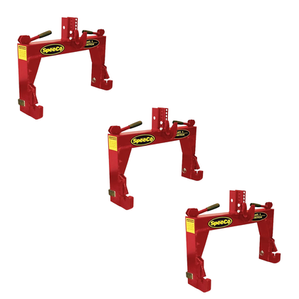 Speeco S14116010 Genuine OEM 3-Point Red Tractor Quick Hitch - Category 1 2000 lb