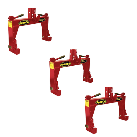 Speeco S14116010 Genuine OEM 3-Point Red Tractor Quick Hitch - Category 1 2000 lb