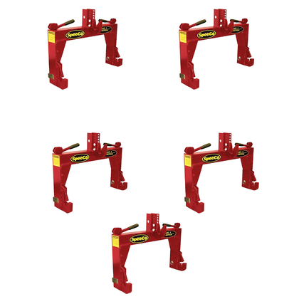 Speeco S14116010 Genuine OEM 3-Point Red Tractor Quick Hitch - Category 1 2000 lb
