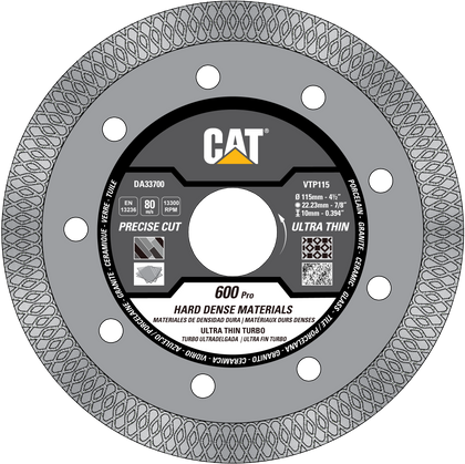 Cat® 600 Pro Armoured Core Ultra Thin Porcelain Tile Diamond Blade 4 1/2" - 115mm