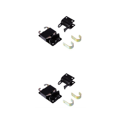 2 Pack   speeco s16100700 two way lockable gate latch for metal gates with 1 1 4" to 1 1 2" diameter black genuine oem