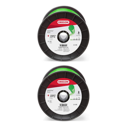2 Pack   oregon 21 195 gatorline round trimmer line 095 inch by 867 foot 3 pounds