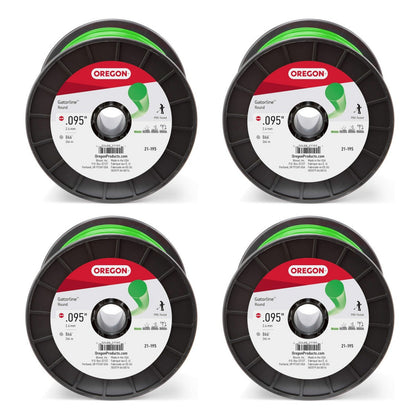 4 Pack   oregon 21 195 gatorline round trimmer line 095 inch by 867 foot 3 pounds