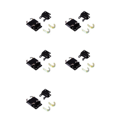 5 Pack   speeco s16100700 two way lockable gate latch for metal gates with 1 1 4" to 1 1 2" diameter black genuine oem