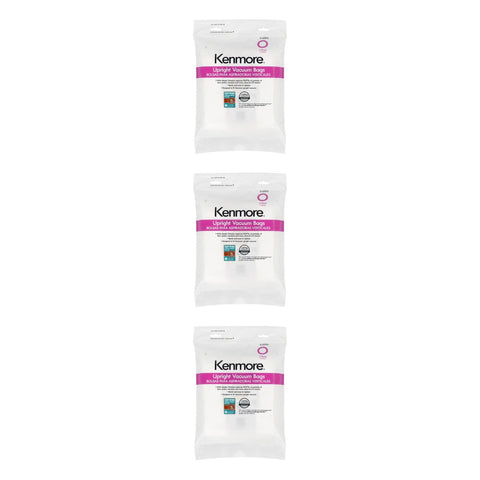 3 Pack   cleva 53293 kenmore style o hepa vacuum bags for upright vacuums genuine oem