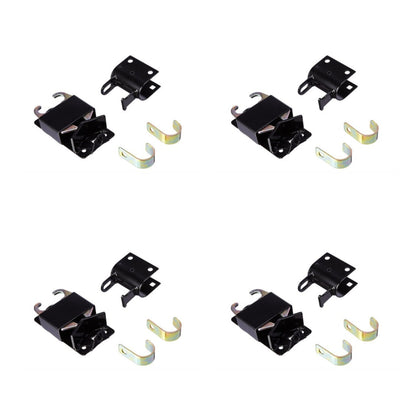 4 Pack   speeco s16100700 two way lockable gate latch for metal gates with 1 1 4" to 1 1 2" diameter black genuine oem
