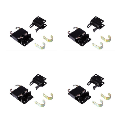 4 Pack   speeco s16100700 two way lockable gate latch for metal gates with 1 1 4" to 1 1 2" diameter black genuine oem