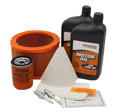 Generac 0J576800SM Maintenance Kit for 20kw with Oil (2008-2012 Nexus Models)