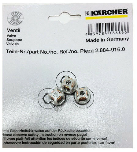 Karcher Part Number 2.884-916.0 Genuine OEM Pack of 3 Pressure Check Valves