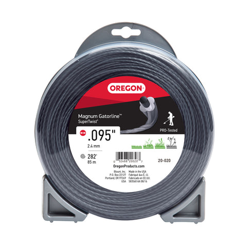 Oregon 20-020 Magnum Gatorline Supertwist Trimmer Line, .095" by 282'